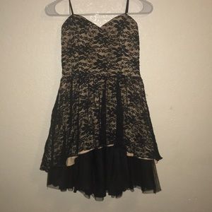 Cute Black and Tan dress strapless